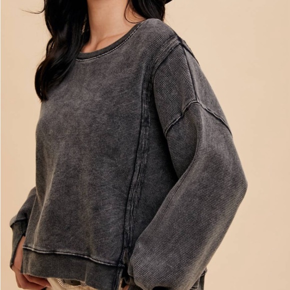 Cotton Heavyweight Thermal Pullover - Picture 2 of 9